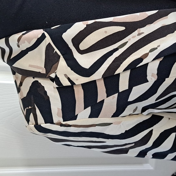 VENUS Zebra Print Lightweight Structured Tailored Pockets Longer Blazer Jacket - Picture 3 of 16